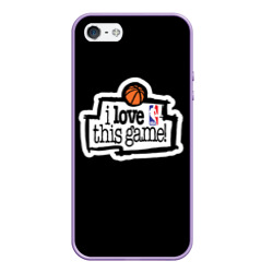 Чехол для iPhone 5/5S матовый NBA. I love this game