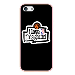 Чехол для iPhone 5/5S матовый NBA. I love this game