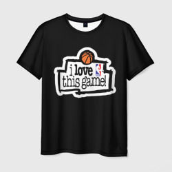 Мужская футболка 3D NBA. I love this game