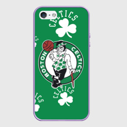 Чехол для iPhone 5/5S матовый Boston Celtics, nba