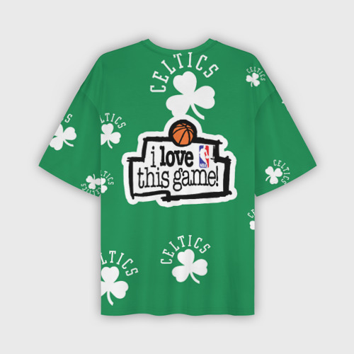 Мужская футболка oversize 3D Boston Celtics, nba, цвет 3D печать - фото 2