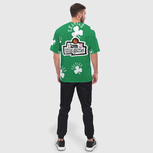 Мужская футболка oversize 3D Boston Celtics, nba, цвет 3D печать - фото 4