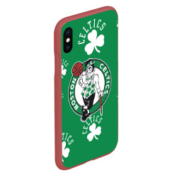 Чехол для iPhone XS Max матовый Boston Celtics, nba - фото 2