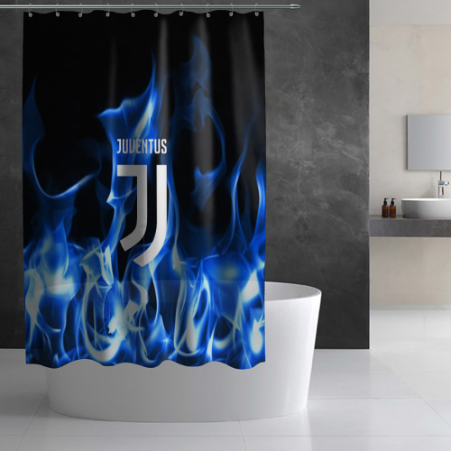 Штора 3D для ванной Juventus - фото 2