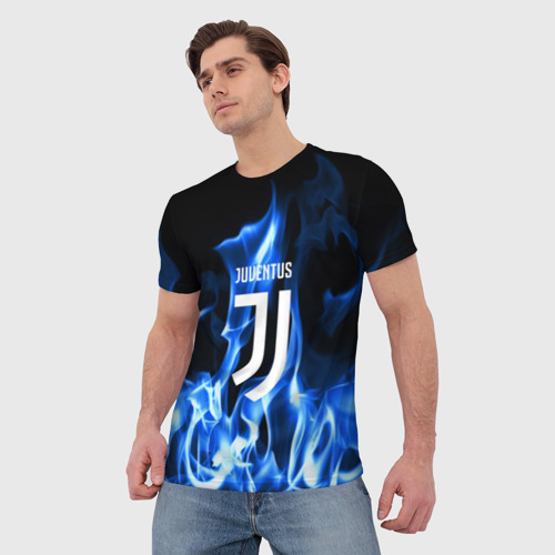 Мужская футболка 3D с принтом JUVENTUS, фото на моделе #1