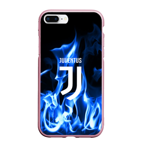 Чехол для iPhone 7Plus/8 Plus матовый Juventus, цвет розовый