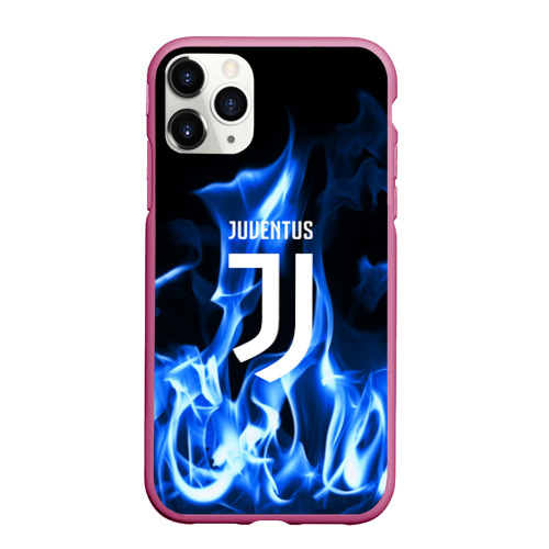 Чехол для iPhone 11 Pro Max матовый Juventus, цвет малиновый