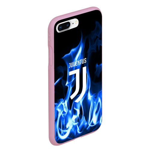 Чехол для iPhone 7Plus/8 Plus матовый Juventus, цвет розовый - фото 3