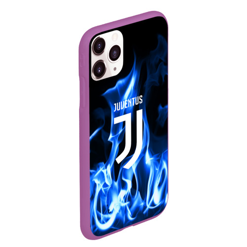 Чехол для iPhone 11 Pro Max матовый Juventus, цвет фиолетовый - фото 3