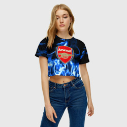 Женская футболка Crop-top 3D Arsenal - фото 2