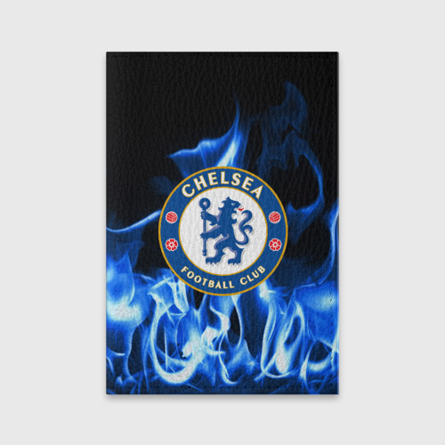 Обложка для паспорта матовая кожа Chelsea, цвет бирюзовый