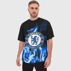 Мужская футболка oversize 3D Chelsea - фото 2