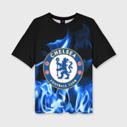 Женская футболка oversize 3D Chelsea