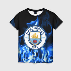 Женская футболка 3D Manchester city