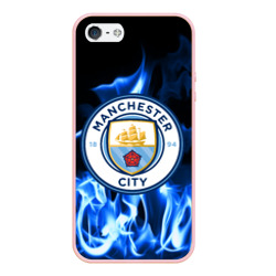 Чехол для iPhone 5/5S матовый Manchester city