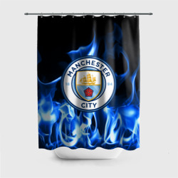 Штора 3D для ванной Manchester city