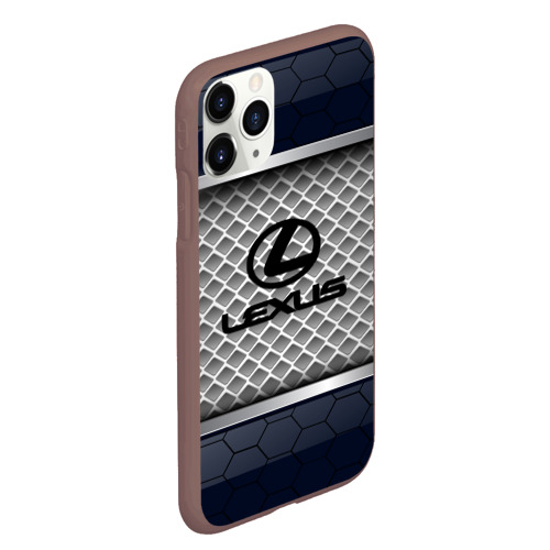 Чехол для iPhone 11 Pro Max матовый Lexus sport, цвет коричневый - фото 3