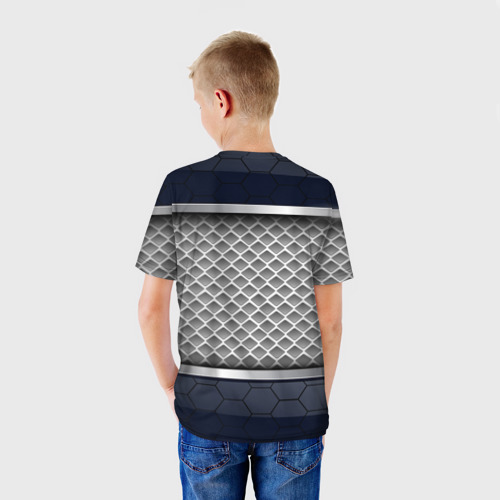 Детская футболка 3D с принтом SUBARU SPORT, вид сзади #2