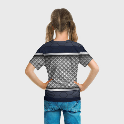 Детская футболка 3D с принтом SUBARU SPORT, вид сзади #2