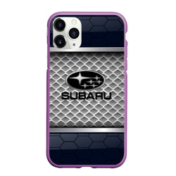 Чехол для iPhone 11 Pro Max матовый Subaru sport