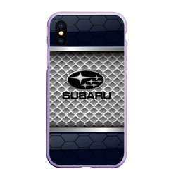 Чехол для iPhone XS Max матовый Subaru sport