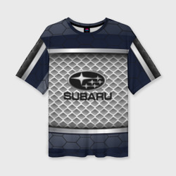 Женская футболка oversize 3D Subaru sport