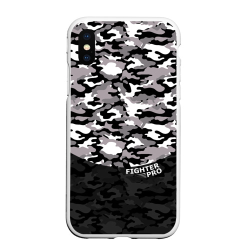 Чехол для iPhone XS Max матовый Fighter pro