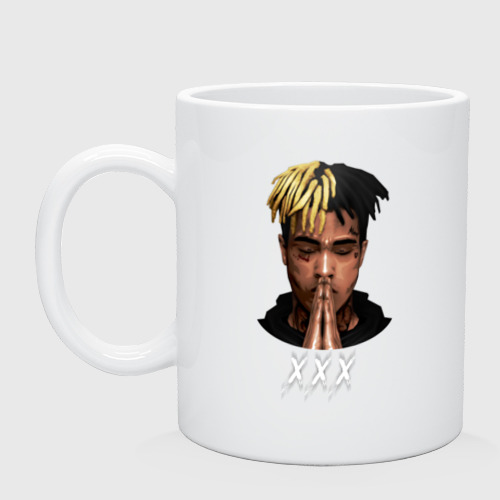 Кружка керамическая XXXTentacion 6, цвет белый