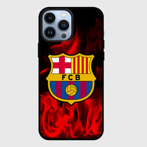 Чехол для iPhone 13 Pro Max с принтом Barcelona sport, вид спереди #2
