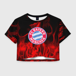 Женская футболка Crop-top 3D Bayern Munchen