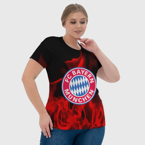 Женская футболка 3D Bayern Munchen, цвет 3D печать - фото 6