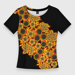 Женская футболка 3D Slim Славянский орнамент