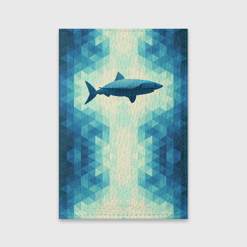 Обложка для паспорта матовая кожа Акула