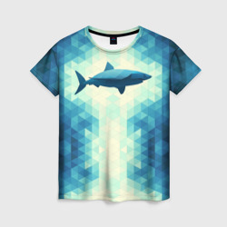Женская футболка 3D Акула