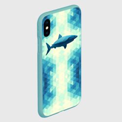 Чехол для iPhone XS Max матовый Акула - фото 2