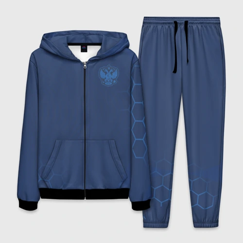Мужской костюм 3D Russia 2018 Light-Blue