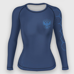 Женский рашгард 3D Russia 2018 Light-Blue