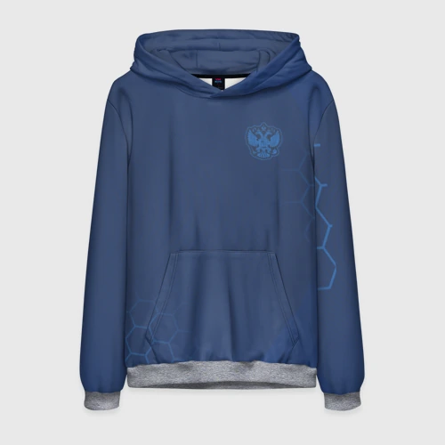 Мужская толстовка 3D Russia 2018 Light-Blue