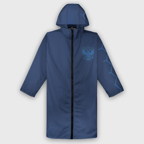 Дождевик унисекс 3D Russia 2018 Light-Blue