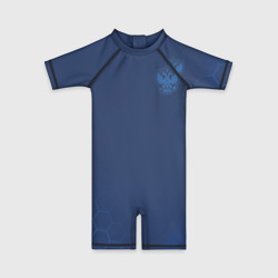 Детский купальный костюм 3D Russia 2018 Light-Blue