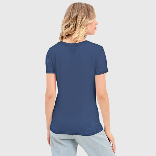 Женская футболка 3D Slim Russia 2018 Light-Blue, цвет 3D печать - фото 4