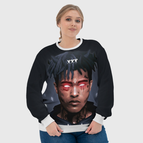 Женский свитшот 3D XXXTentacion 9, цвет 3D печать - фото 6