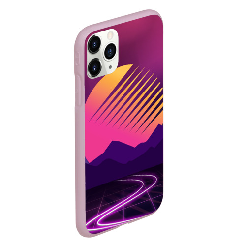 Чехол для iPhone 11 Pro матовый Digital Art, цвет розовый - фото 3