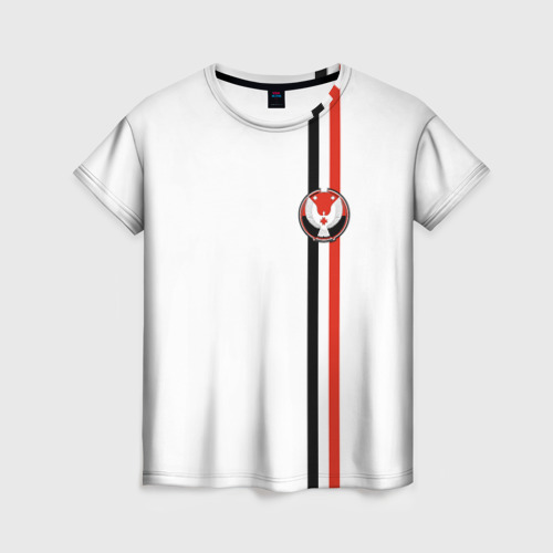 Женская футболка 3D с принтом Удмуртская республика, вид спереди #2