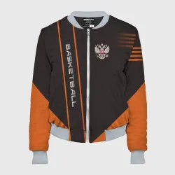 Женский бомбер 3D Баскетбол