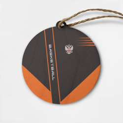 Деревянная игрушка круг Баскетбол