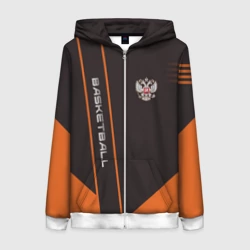 Женская толстовка 3D на молнии Баскетбол