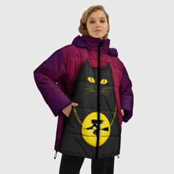 Женская зимняя куртка Oversize Кот Бегемот - фото 2