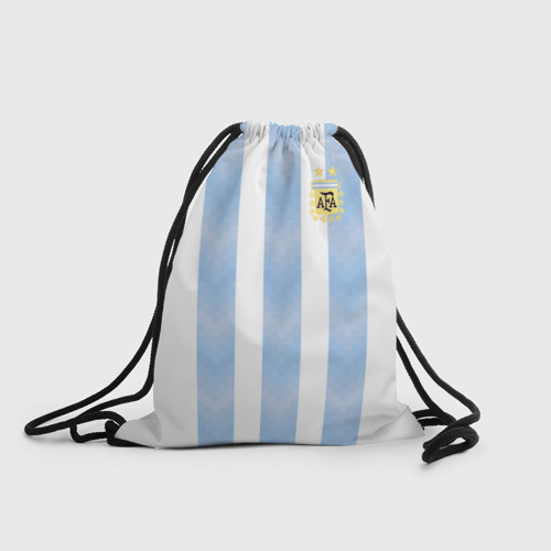 Рюкзак-мешок с принтом Сборная Аргентины, вид спереди №1