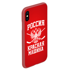 Чехол для iPhone XS Max матовый Красная машина - фото 2